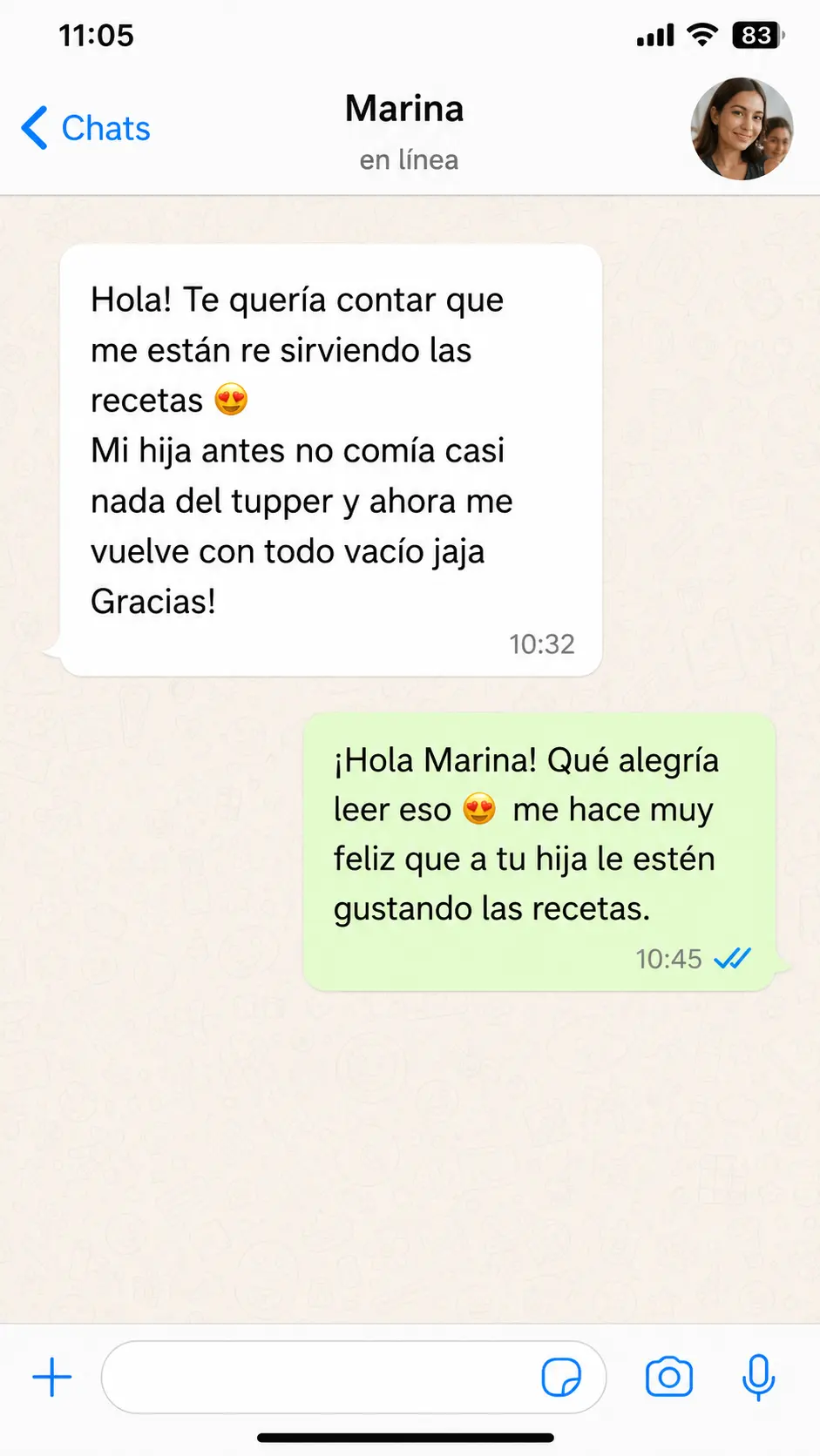 Reseña 1 de clienta de Lonchera Campeona